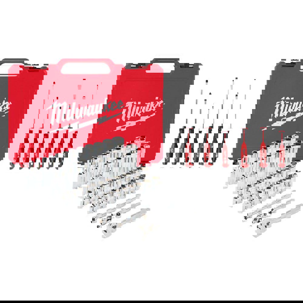 Socket Sets; Set Type: Ratchet & Socket Set ; Drive Size: 1/4 in ; Minimum Size (Inch): 5/32 ; Minimum Size (mm): 5.00 ; Maximum Size (Inch): 9/16 ; Maximum Size (mm): 15.00